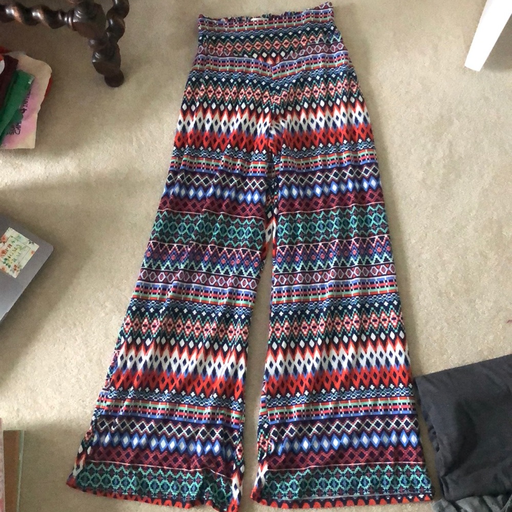 Love, fire flare pants